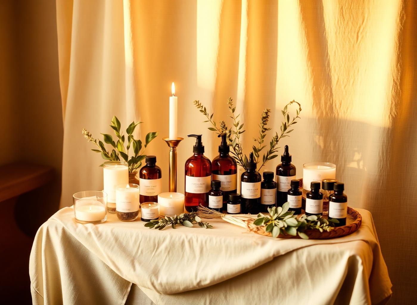 Serum and Sage wellness pop-up display